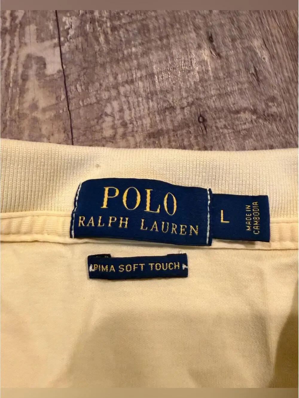 Polo Ralph Lauren Short-Sleeve Cotton Polo Shirt Butter Yellow Large